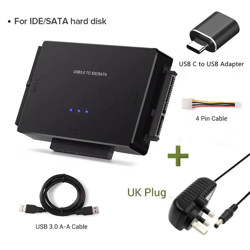 UK Adapter with OTG