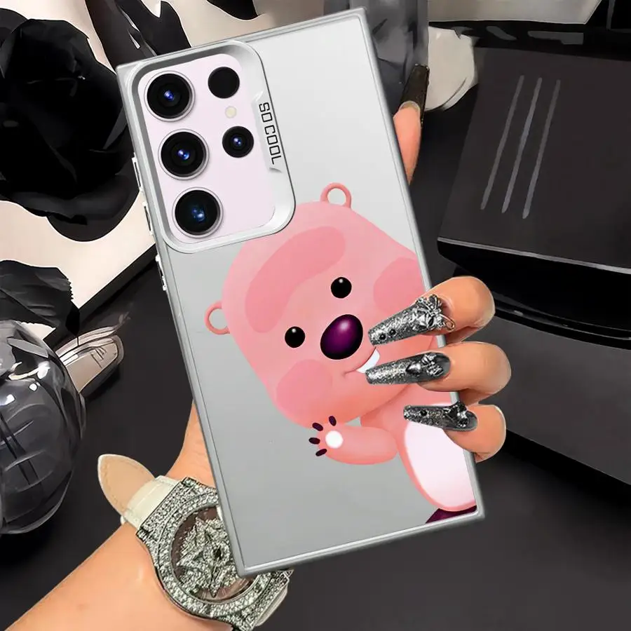 Funda trasera de teléfono para Samsung Galaxy Note 20 Ultra S24 FE S22 S25 S21 S20 Plus S23 S23 dibujos animados lindo L-Loo-pys - imagen 3
