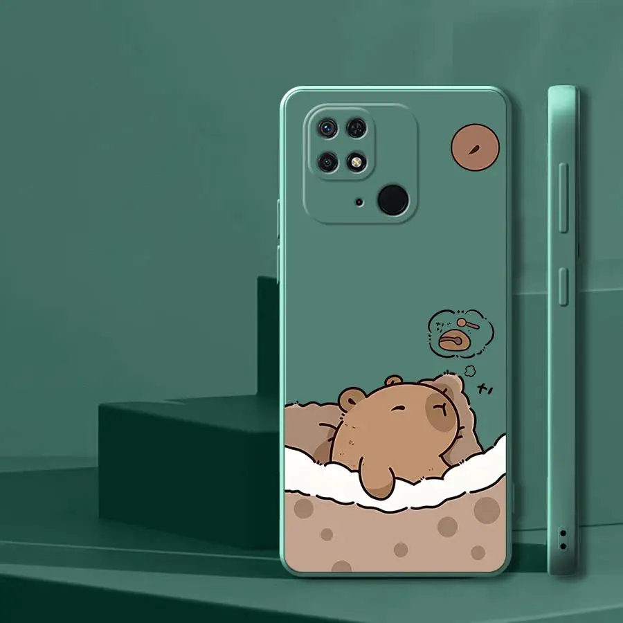 Funda de teléfono para Xiaomi Redmi K40 10 14C 9 8 A1 A2 12C A3x 13C K60 funda suave dibujos animados lindo capibara - imagen 4
