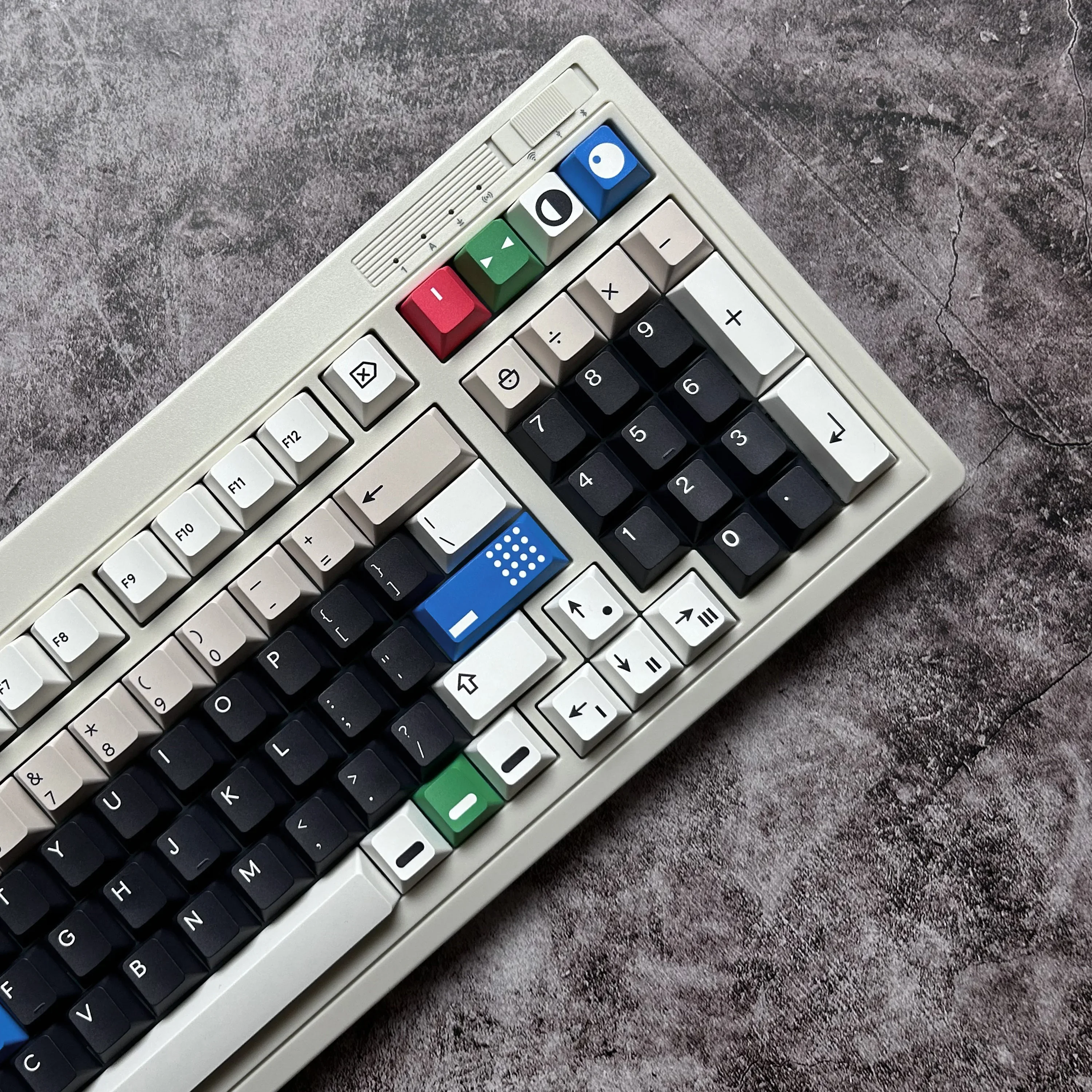 Teclas de resonancia PBT R2, teclas de sublimación de tinte de perfil Cherry para teclado mecánico MX Switch, barra espaciadora dividida doble B - imagen 4