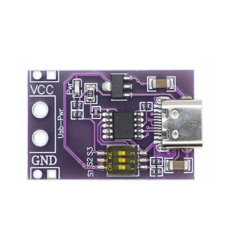 Tipo-C QC AFC PD2.0 PD3.0 a DC Spoof Scam Detector de pulverización de gatillo de carga rápida USB-PD módulo de placa de cambio de fuente de alimentación para portátil - imagen 5