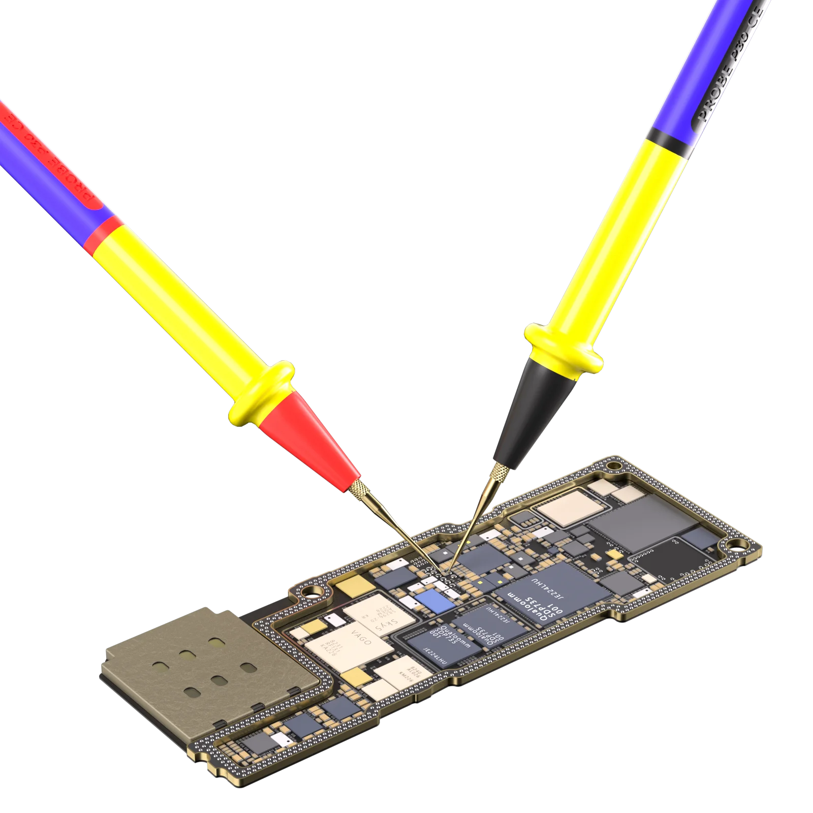 Bolígrafo multímetro mecánico RP15 1000V 20A de acero inoxidable, bolígrafo de prueba de cable de silicona antiestiramiento, retardante de llama suave Universal - imagen 5
