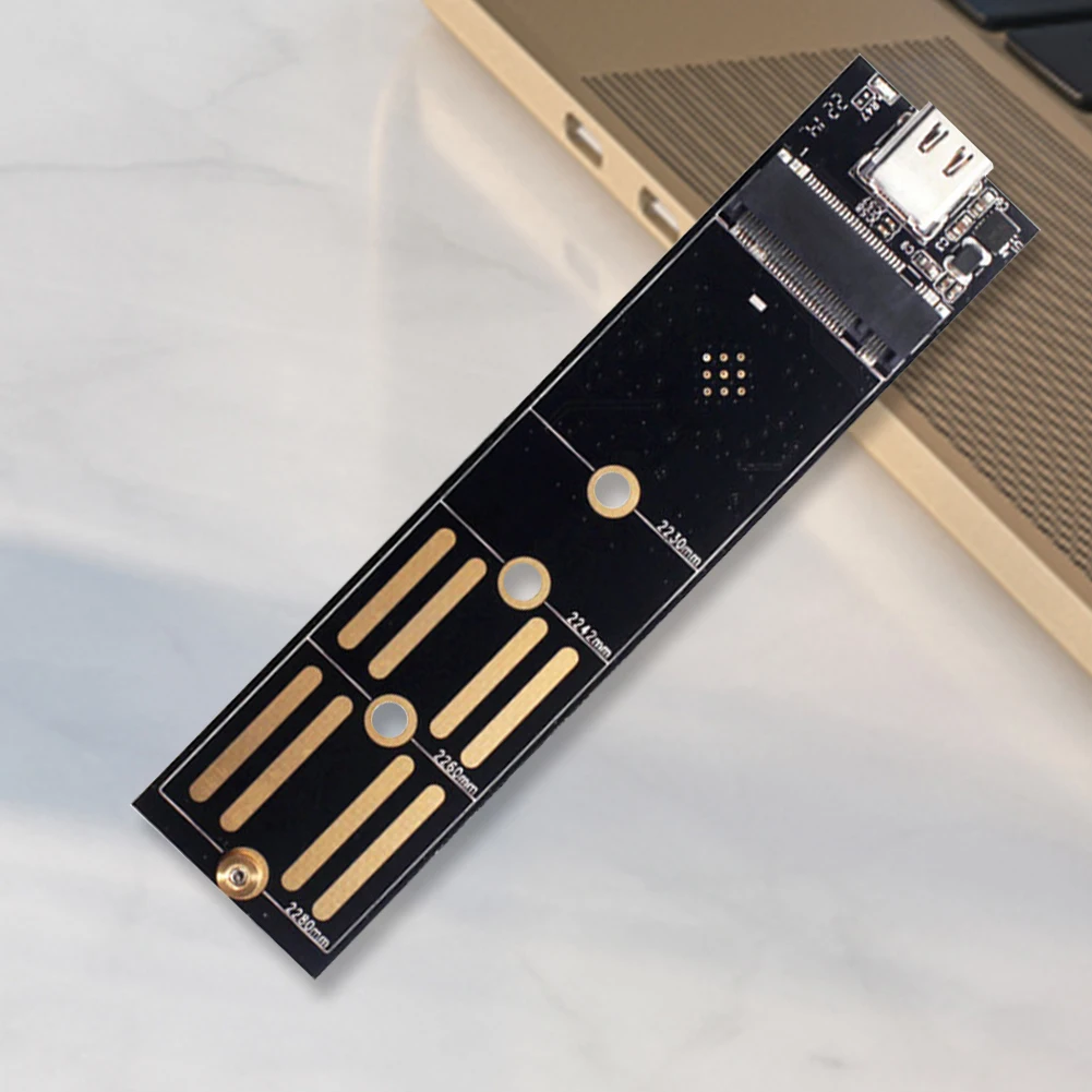 Adaptador M.2 NVME SSD a USB 3,1, convertidor de llave NGFF B + M de 10Gbps, adaptador SATA/NVME SSD a USB 3,1 tipo C para SSD 2230-2280 M2 - imagen 4