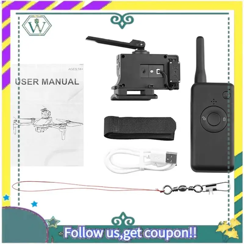 A28Q-Drone lanzador Airdrop sistema de caída de aire para DJI 2/Pro/Air 2/Air/FIMI X8SE anillo de boda cebo de pesca salvavidas