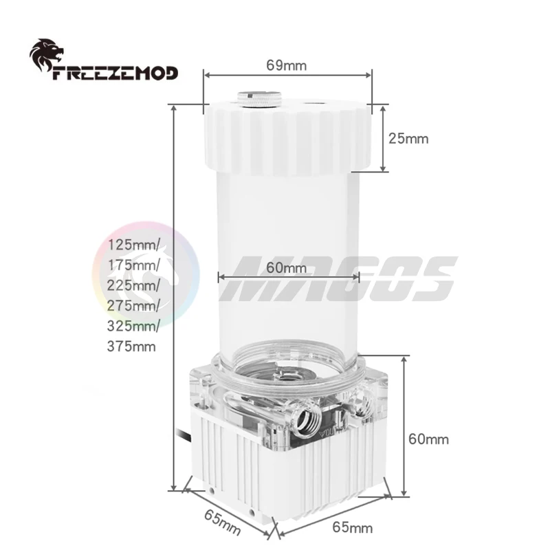 FREEZEMOD-kit de bomba de agua AIO Box para ordenador, tipo DDC doméstico de levitación magnética PUB-GCDCB-PM con filtro incorporado, sincronización ARGB de 5V - imagen 2