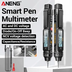 Multímetro Digital tipo rotulador ANENG A3005, probador de corriente de voltaje CA profesional, herramientas de prueba de resistencia inductivas de 4000 recuentos