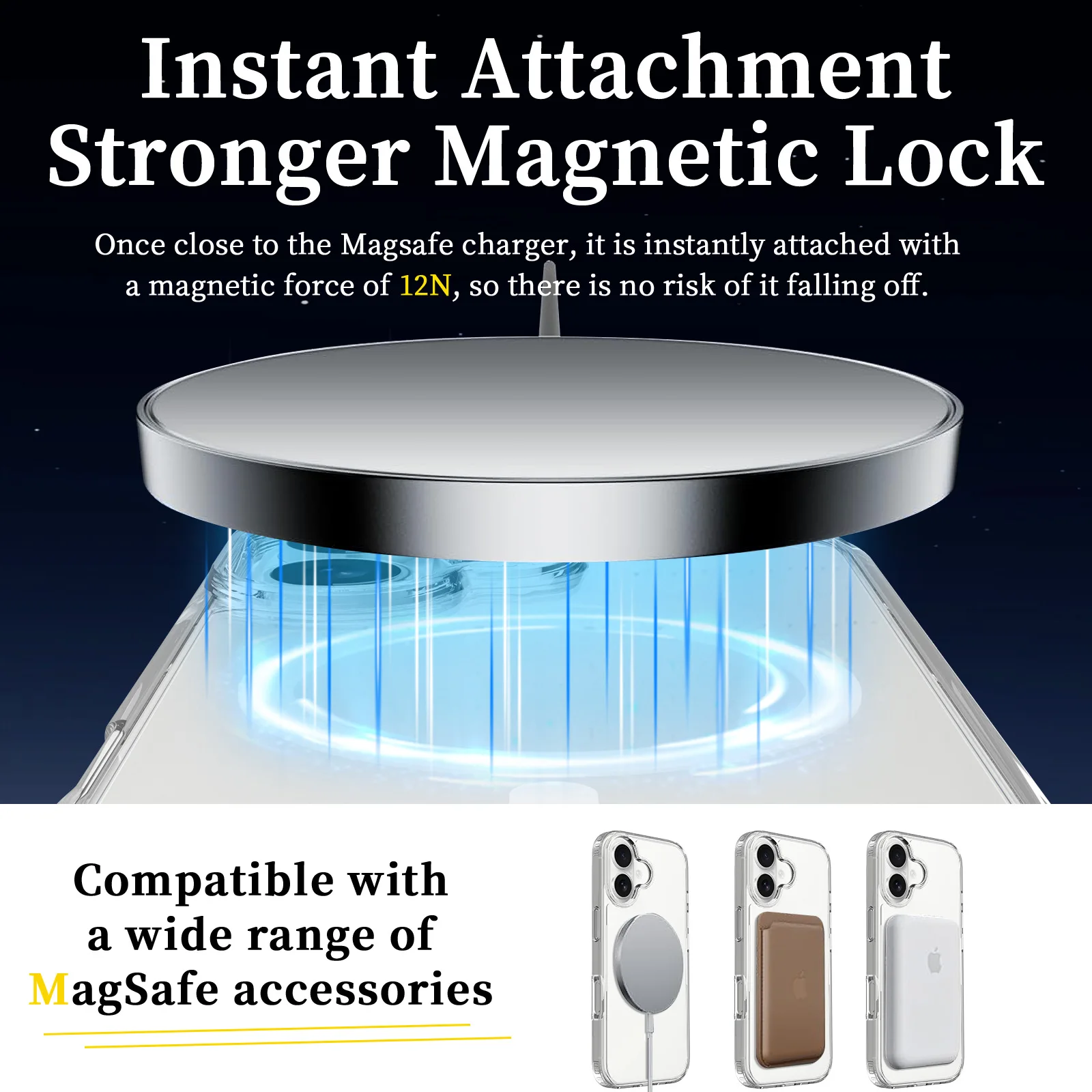 Venta al por mayor funda magnética para iPhone 17 Pro Max Air 17Pro funda transparente a prueba de golpes Mag-safe carcasa de carga inalámbrica 10 unids/lote - imagen 5