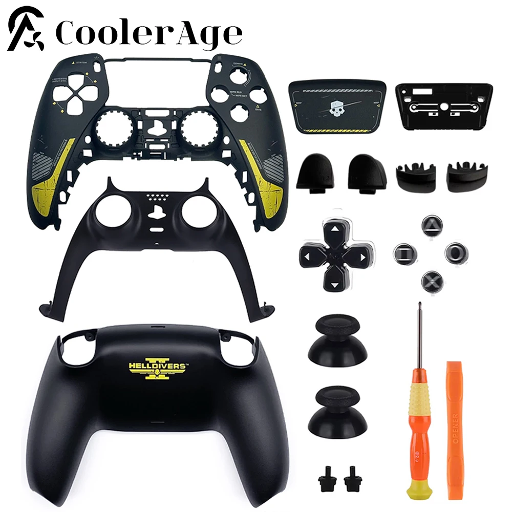 Carcasa de repuesto para controlador PS5 BDM-010 020 030 040 Color personalizado funda frontal trasera cubierta de panel táctil botón L1L2R1R2