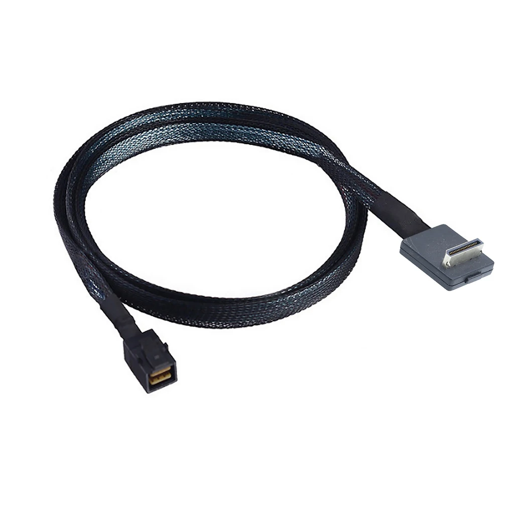0,5 m/1 m PCIE Oculink SFF 8611 4I 32P Cable de servidor de 90 grados a SFF-8643 - imagen 2