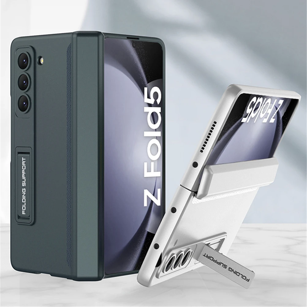 Para Samsung Galaxy Z Fold 7 6 funda con bisagra magnética plegable 5 4 3 2 soporte de armadura a prueba de golpes funda delgada dura mate para PC - imagen 5