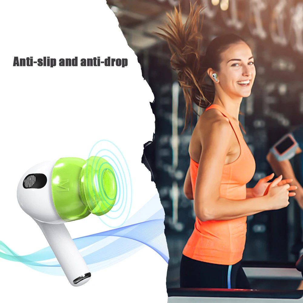 Para Airpods 1 2 3.a cubierta antipolvo reemplazable auriculares Bluetooth cubierta antipolvo puntas de auriculares deportivos puntas de oreja TPU funda anticaída auricular - imagen 5