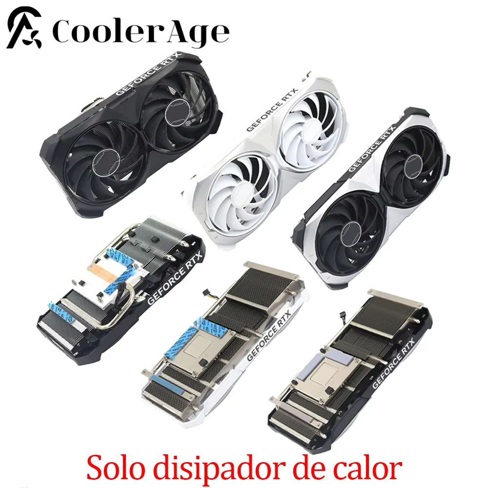 Para MSI GeForce RTX 4060 4060Ti 4070 4070S 4070Ti 4070TiS VENTUS 2X disipador térmico de refrigeración de tarjeta de vídeo negro/blanco nuevo Original