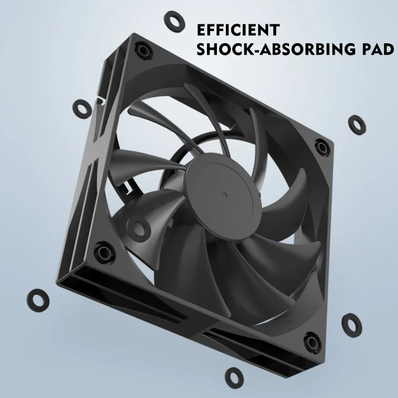 JUMPEAK JP120 ventilador de 120mm 2000RPM de alta velocidad 4PIN PWM rodamiento hidráulico silencioso 12cm ventiladores de refrigeración para juegos PC caja refrigerador líquido - imagen 3