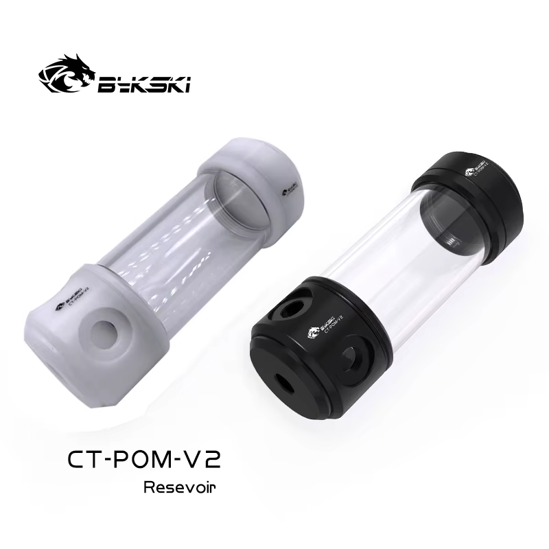 Bykski CT-POM-V2 Deposito Refrigerante PC Acrilico 2 Cilindros - imagen 2