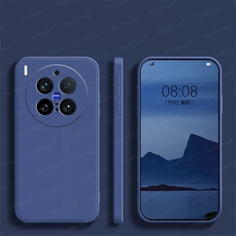 Coque de luxe pour Vivo X300 Pro, étui Original en Silicone liquide souple TPU pour pare-chocs de téléphone Vivo X300 Pro