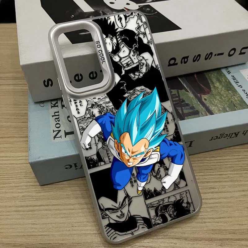 Anime d-dragon Ball Cool Vegeta para Redmi Note 14 13 12 11 10 9 8 Pro Plus funda de teléfono plateada colorida - imagen 3