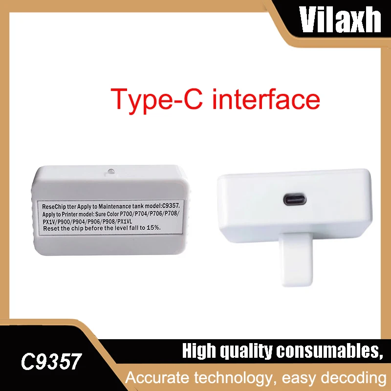 Reiniciador de Chip de caja de tanque de mantenimiento C9357 para impresora Epson SureColor P700 P703 P900 P704 P706 P708 P903 904 P906 P908 PX1V PX1VL