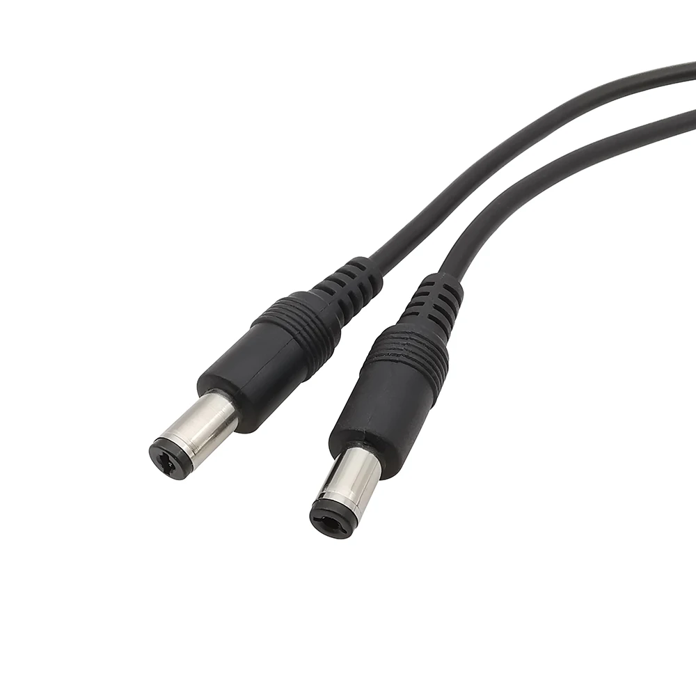 1 Uds enchufe de alimentación CC 5,5x2,1mm macho a 5,5x2,1mm macho adaptador CCTV conector de Cable cables de extensión de alimentación DIY - imagen 5