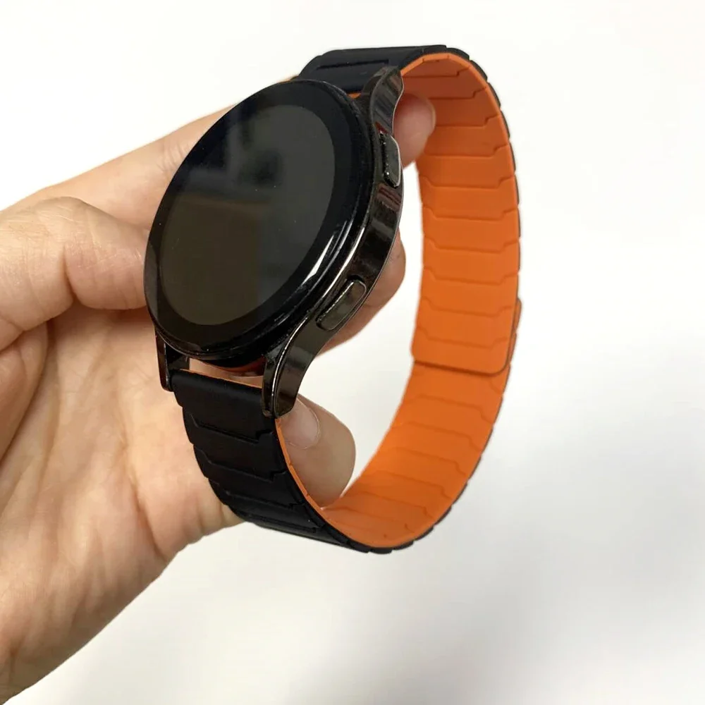 Correa magnética para Amazfit Bip 6 5 4/Active 2 correa de silicona GTR 4 3 Pro/GTS 4 2 Mini pulsera de repuesto para reloj HUAWEI 20mm 22mm - imagen 4