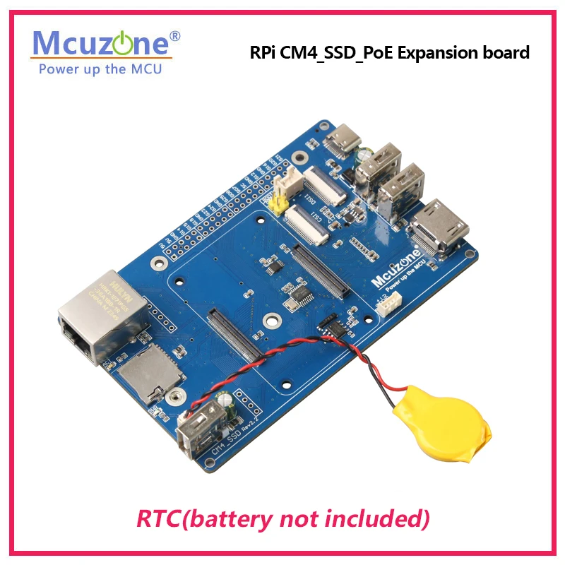 Placa de expansión Raspberry Pi CM4 SSD _ POE, compatible con 2242/2280 NVME M.2, CSI,DSI,4G LTE, alimentación POE - imagen 5