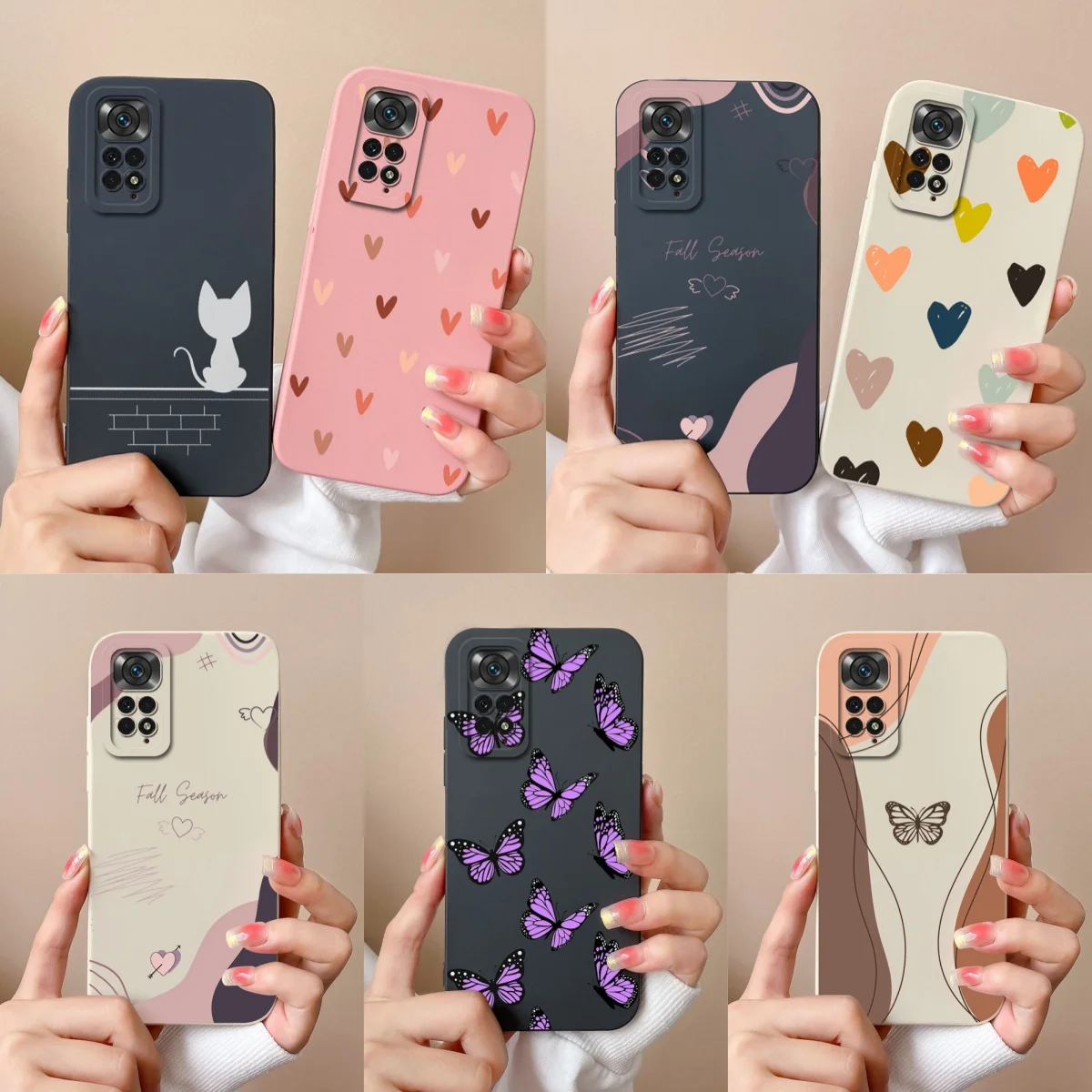 Para Redmi Note 11 Pro Plus Funda de teléfono Love Heart Funda protectora de cámara de silicona líquida para Xiaomi Redmi Note11 11Pro Funda