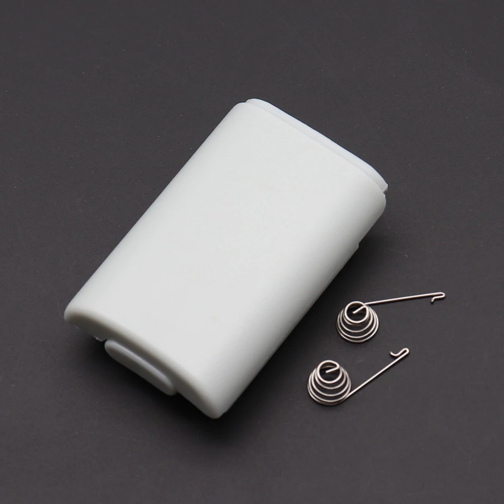 1 Juego de cubierta trasera de batería para controlador inalámbrico Xbox 360, cubierta de batería, accesorios de repuesto para reparación de resorte de batería