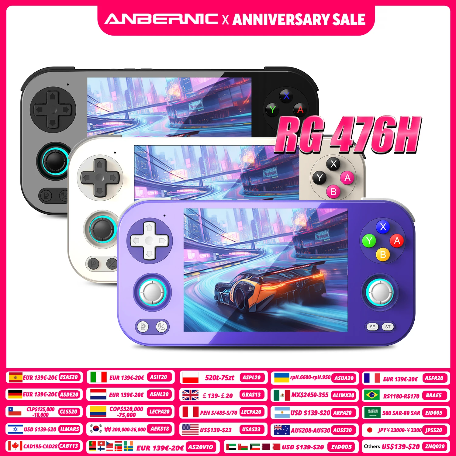 Anbernic RG 476H consola retro portátil Android 13 4,7 pulgadas - imagen 5