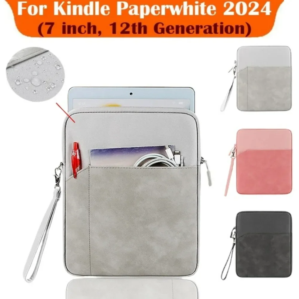 Funda para Kindle Paperwhite 2024 12.a generación y Colorsoft 7 pulgadas Modelo No. SA569P SA568B Bolsa para libros electrónicos de 7" - imagen 2