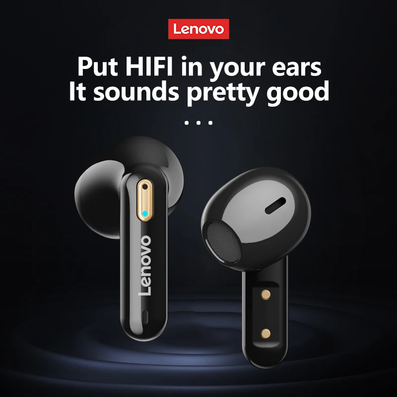 Lenovo-auriculares inalámbricos LP6 Pro con Bluetooth 5,3, dispositivo de audio deportivo TWS, con batería LED y pantalla Digital - imagen 5