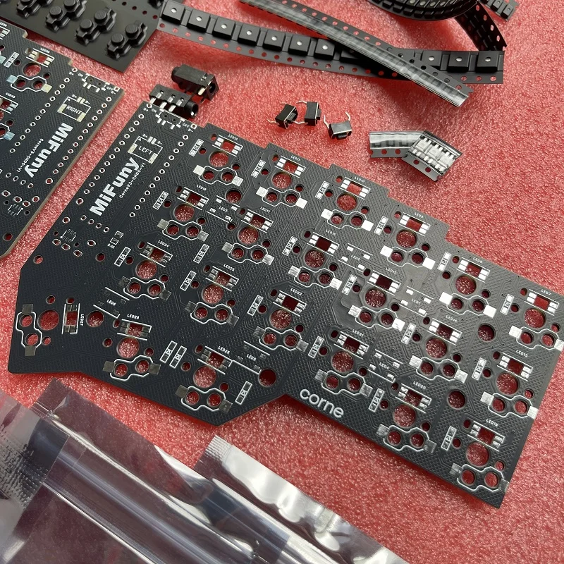 Corne V3 teclado dividido placa Pcb RGB MX/Choc Corne V3 teclado Pc accesorios personalizados para teclado partido Kit a través - imagen 2