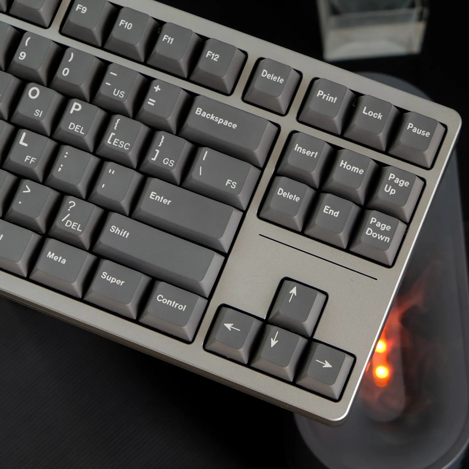 1 Juego de teclas clon GMK ASCII grises PBT 5 lados tinte subcama teclas perfil de cereza teclas a prueba de luz para interruptor MX Wooting 60 80 - imagen 5
