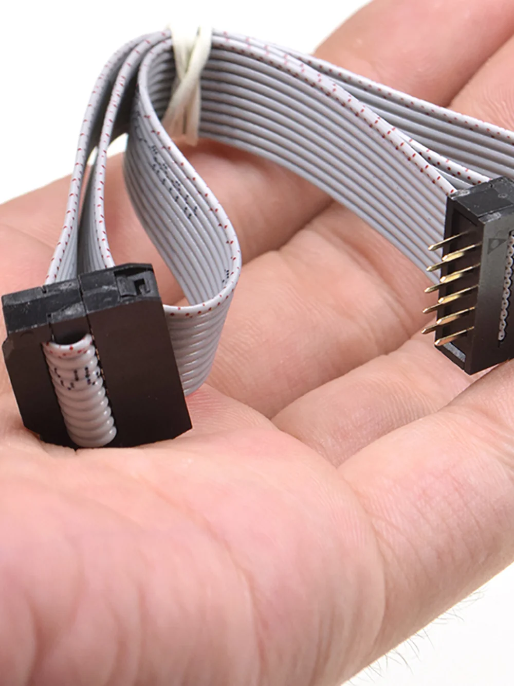 2 uds FC-FD DC4 IDC conector macho a hembra de paso de 2,54 MM 6P/8/10/12/14/16/20/24/26/30/34/40 pines Cable de datos de bajada de cinta plana - imagen 4