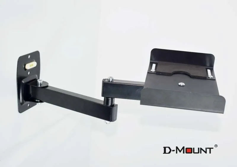 D-MOUNT XP-W112 Soporte de montaje en pared para altavoz UNIVERSAL de acero, brazo largo elástico, abrazadera de 120mm-230mm ajustable de 15kg - imagen 3