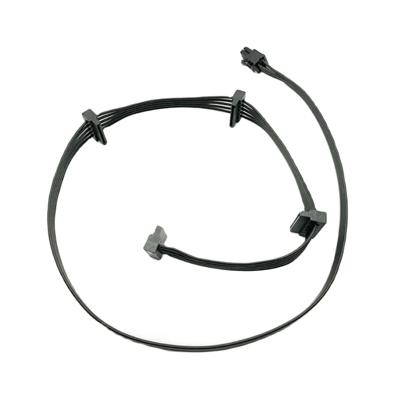 Cable de alimentación SSD HDD en ángulo SATA de 6 pines a 4 18AWG para Corsair RM750e RM850e RM1000e RM1200e RMe tipo 4 unidad de fuente de alimentación Modular - imagen 2