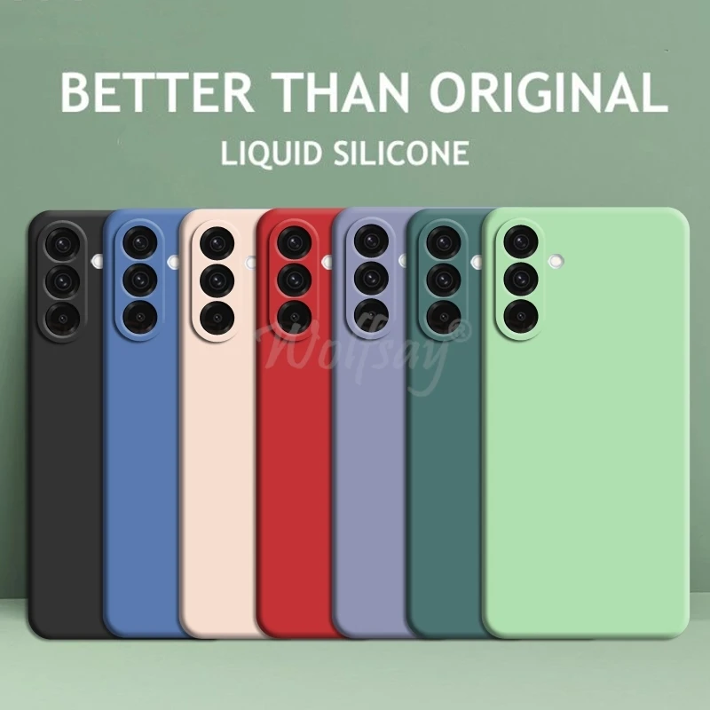 Para Samsung Galaxy A26 Funda de silicona líquida de goma lisa Funda Samsung Galaxy A26 Funda protectora de teléfono Funda Samsung A26