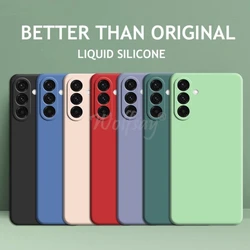 Para Samsung Galaxy A26 Funda de silicona líquida de goma lisa Funda Samsung Galaxy A26 Funda protectora de teléfono Funda Samsung A26