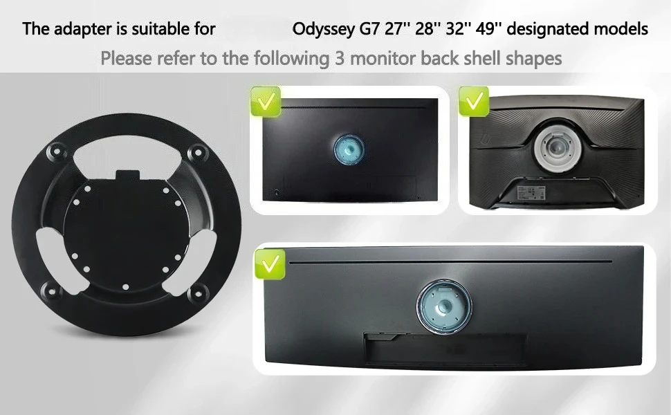 Soporte de pared VESA para monitores Samsung Odyssey curvos - imagen 3