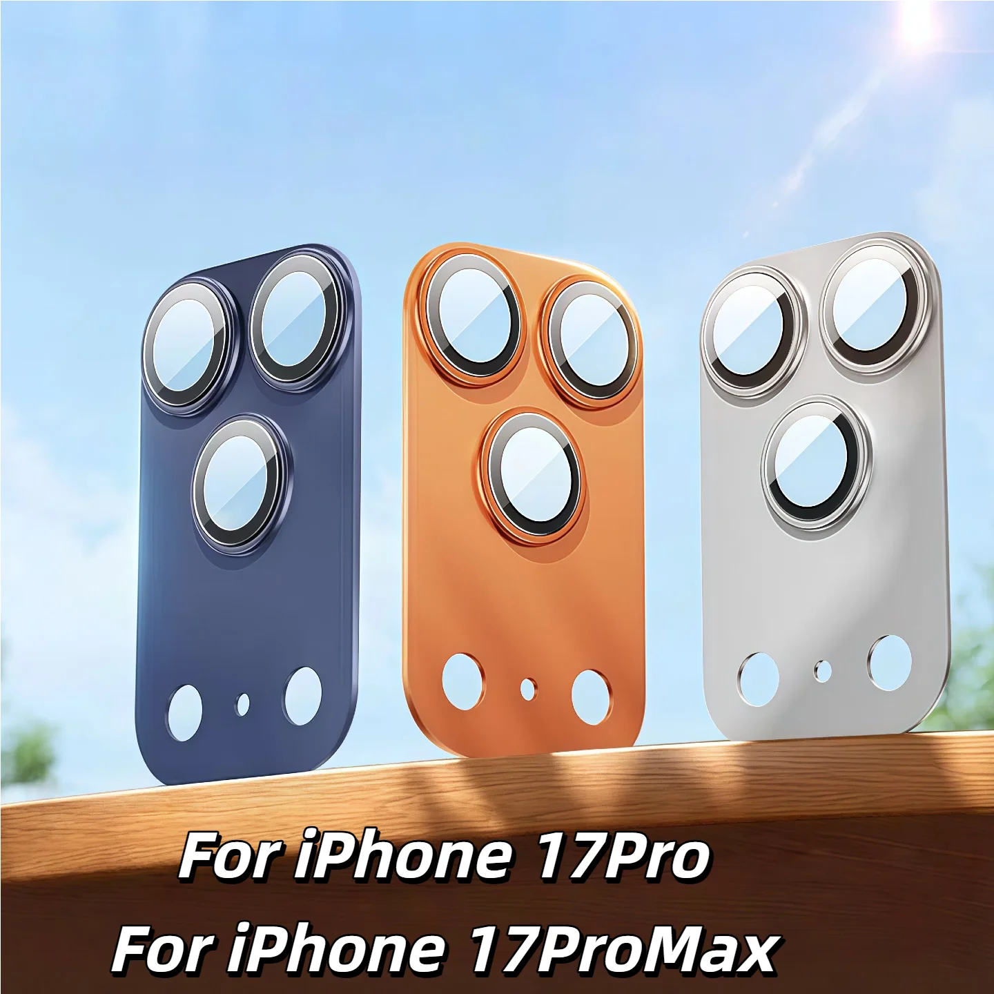 Para iPhone 17 Pro Max/17 Pro Protector de lente de cámara Metal aleación de aluminio cubierta de vidrio templado accesorios protectores de pantalla de cámara