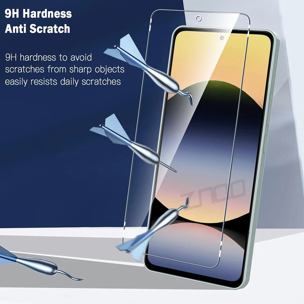 5 uds vidrio templado para Xiaomi Redmi Note 14 13 12 11 10 Pro 11s 10s Protector de pantalla Redmi Note 9 8 Pro 9s 9A 9T 10T 9C 10C 12C - imagen 4