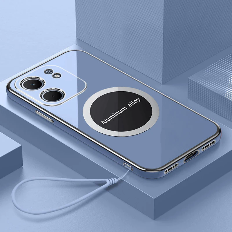 Para Oppo A5x funda OPPO A5X funda de teléfono oppo a5X cubierta CPH2725 revestimiento de lujo a prueba de golpes funda trasera de silicona Fundas