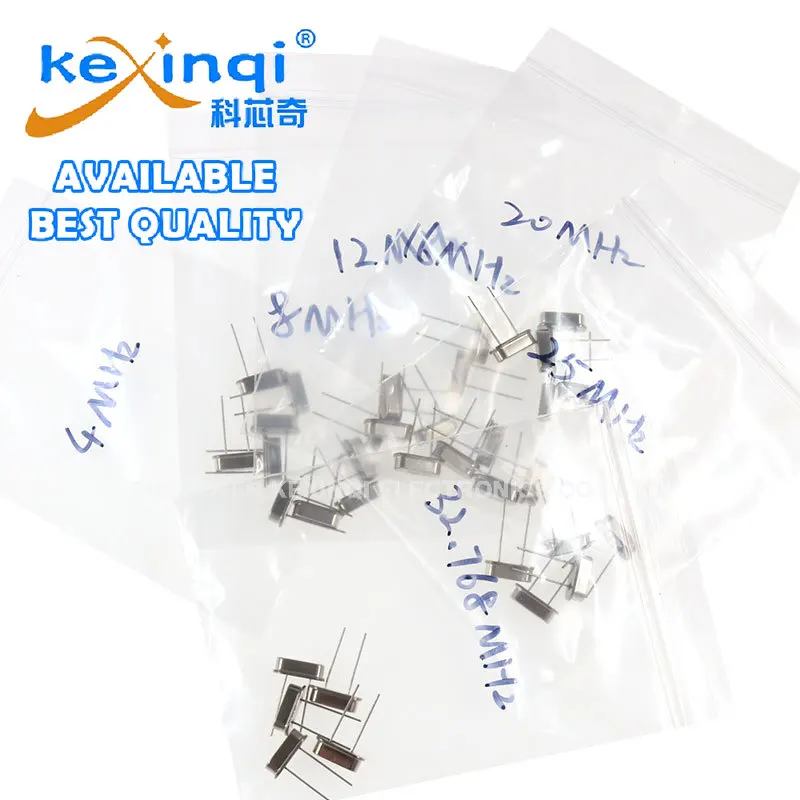 (35 uds/kit) oscilador de cristal pasivo de cristal de cuarzo HC-49S 4MHz 8MHz 12MHz 16MHz 20MHz 25MHz 32,768MHz - imagen 4