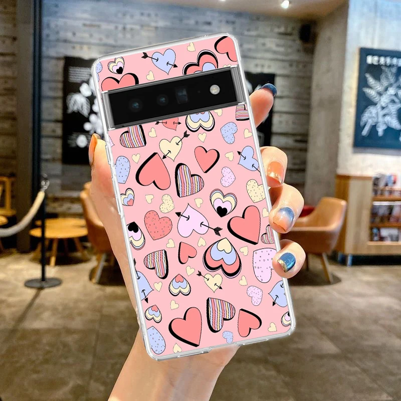 Funda de teléfono transparente de TPU suave a prueba de golpes para Google Pixel 8, 7, 6 Pro, 6A, 5, 4, 5A, 4A, 3A, XL, 5G - imagen 3