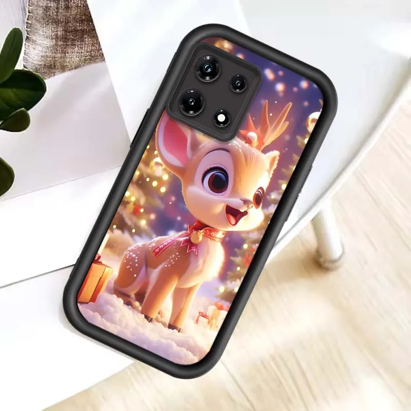 Funda con patrón de arte navideño para Infinix Tecno Spark Camon Smart Zero Go 1 7 8 8C 9 10 30 40 Plus, funda para teléfono con escalera ocular - imagen 2