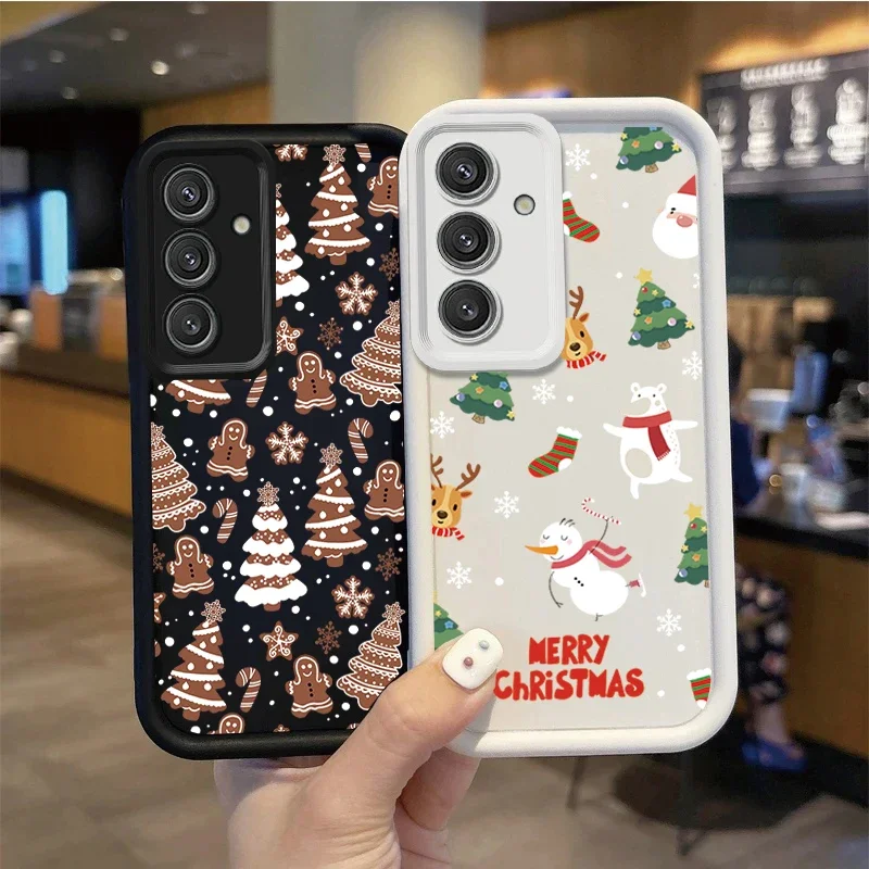Funda con elementos de árbol de Navidad para Samsung Galaxy A56 A55 A15 A16 A17 A36 A54 A34 A35 A14 A26 A06 A07 A05 A04E A23 A24 A52 A33 A32 - imagen 3