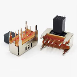 Interruptor Deslizante SK-23D04/23D29 – 8 Pines, Lateral y Vertical