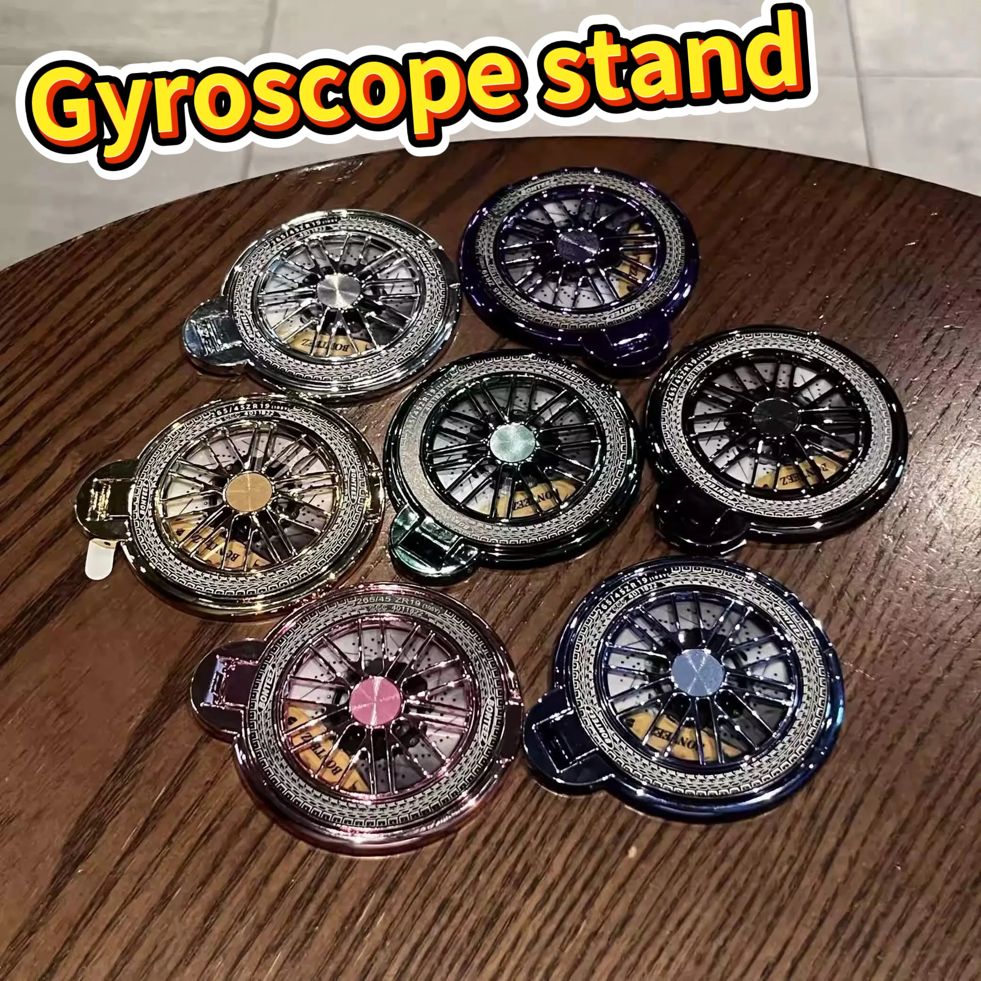 Soporte de carga magnético de descompresión giroscópica, adhesivo multifuncional, funda de teléfono, soporte de escritorio para uso perezoso - imagen 2