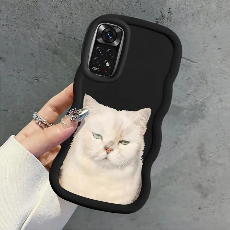 Funda para Xiaomi Redmi Note 13 Pro Plus 12 10S 9 8 9S 11 14 Pro 10 funda de teléfono suave lindo gato - imagen 4