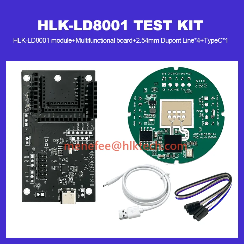 Hi-Link HLK-LD8001 79G onda milimétrica Sensor de medición de nivel de líquido módulo Radar 15M distancia FMCW FM señal de onda continua - imagen 3
