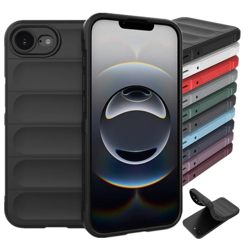 Funda de silicona Flexible con sensación de piel suave para Apple iPhone 16e, funda protectora a prueba de golpes