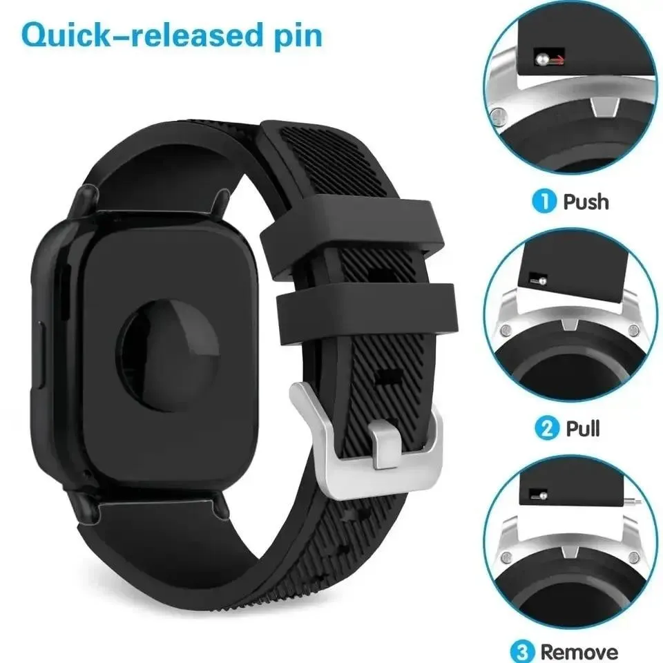 Correa de silicona + funda para Redmi Watch 5 Active 5 Lite, correa de reloj inteligente para Redmi Watch 3 Active/3 Lite, funda deportiva de TPU - imagen 5